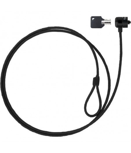 TooQ TQCLKC0025-G Cable de Seguridad con Llave para Portátiles 1.5m Gris